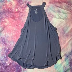 American Eagle Blue/Purple Soft and Sexy Tank Top
